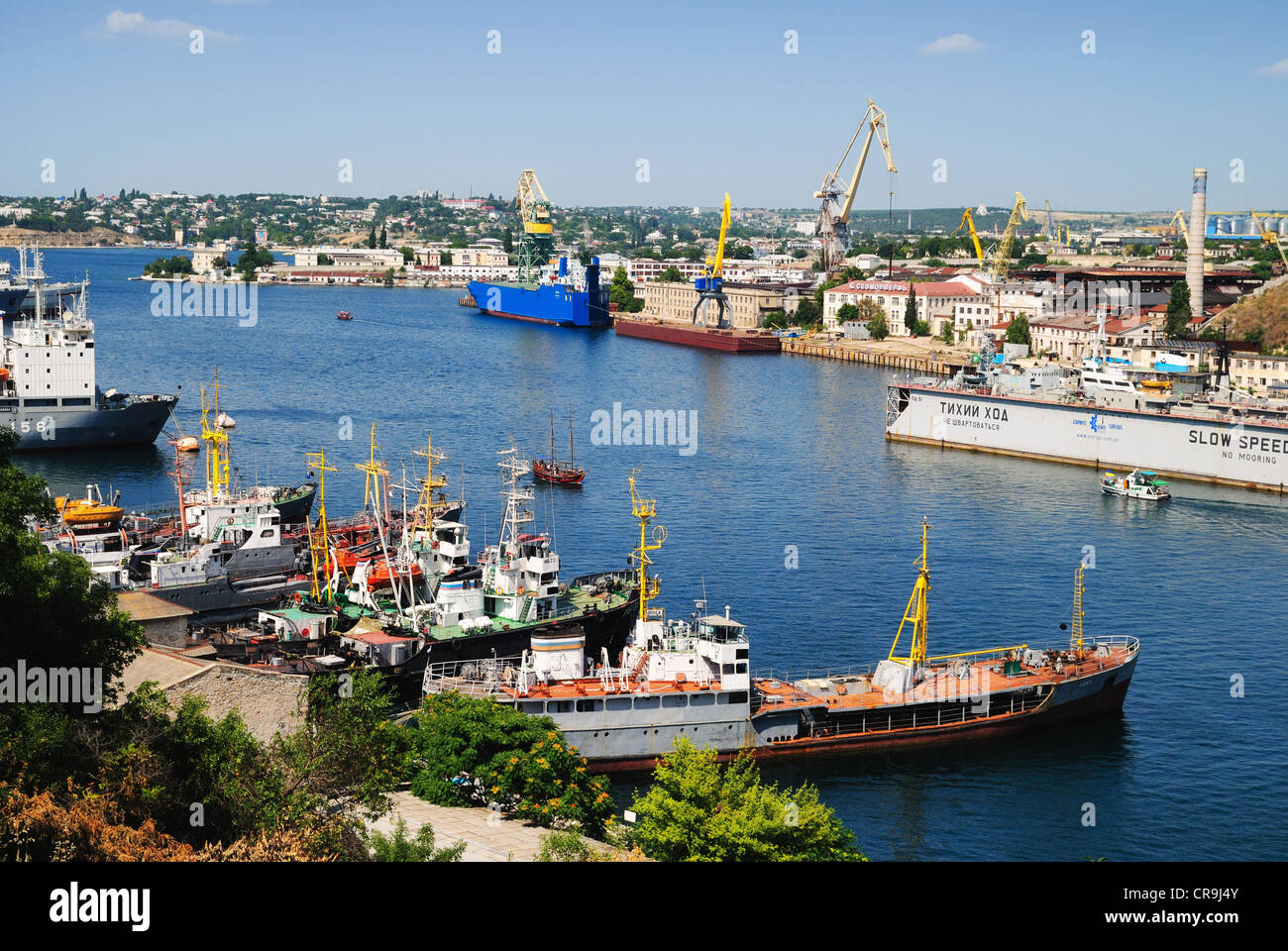 Sewastopoler Bucht, Krim, Ukraine Stockfoto