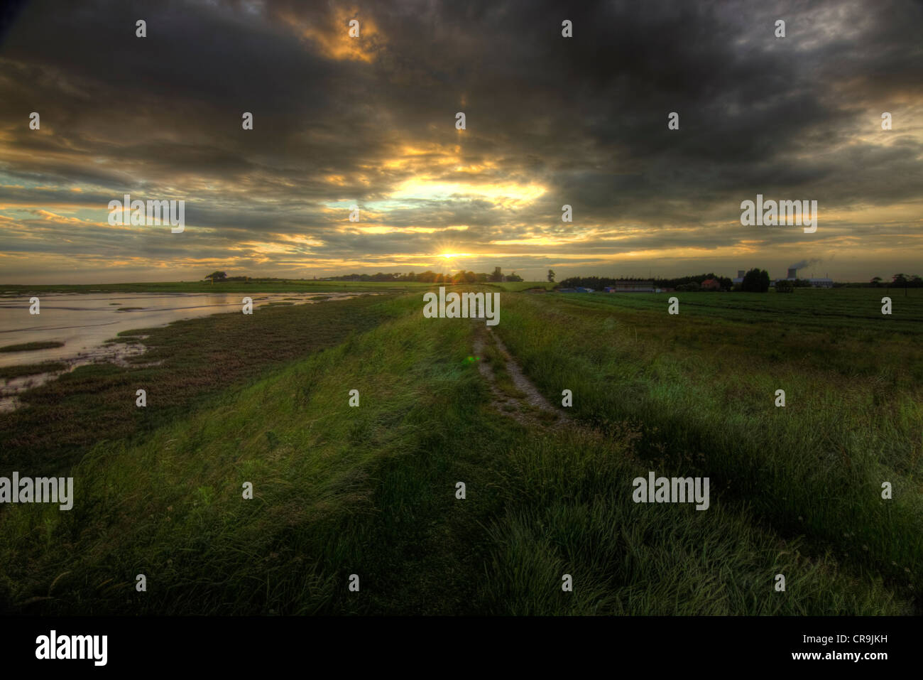 Am Ufer des Flusses Humber Stockfoto