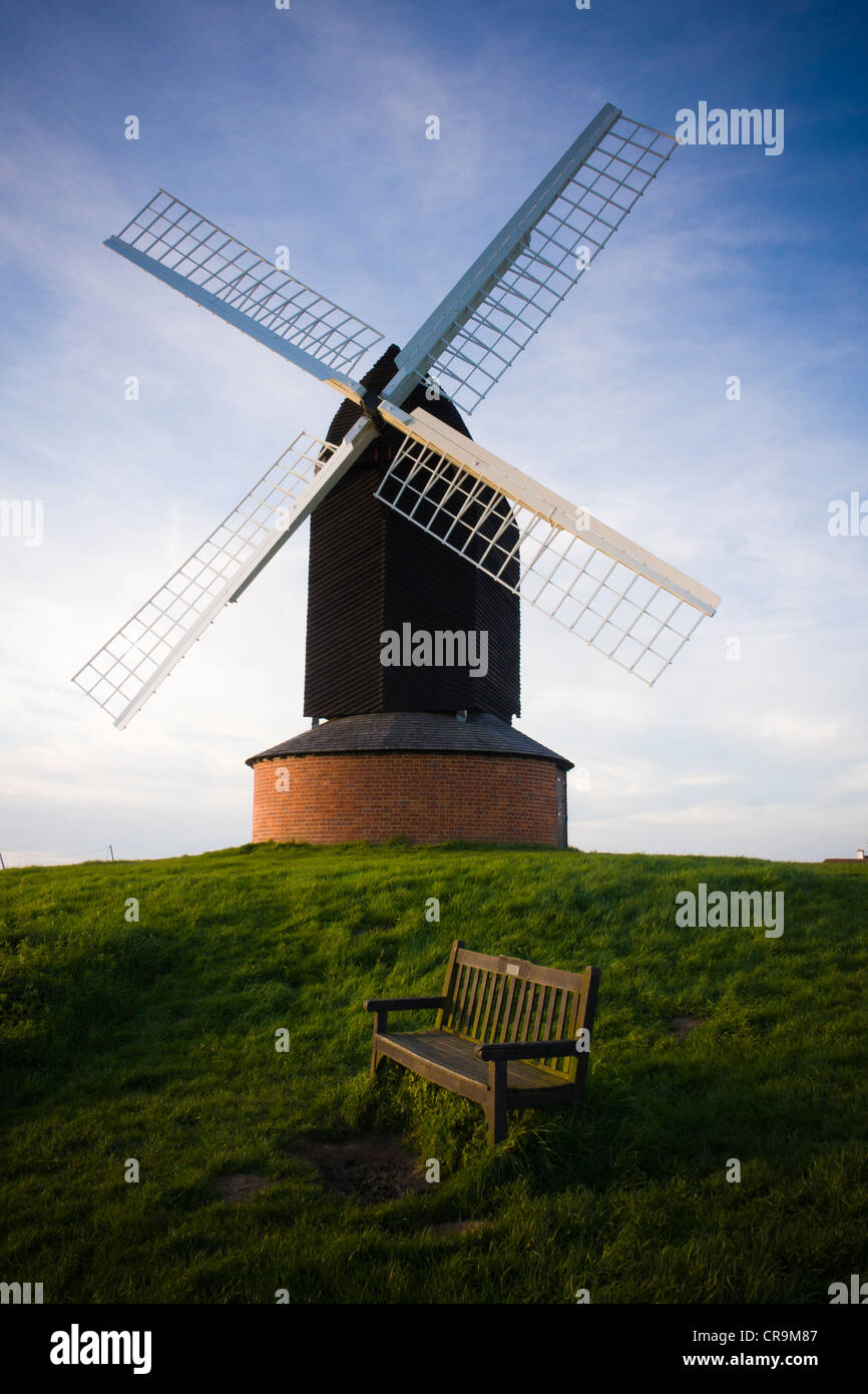 Ein Blick auf Brill Windmühle, Buckinghamshire. Stockfoto