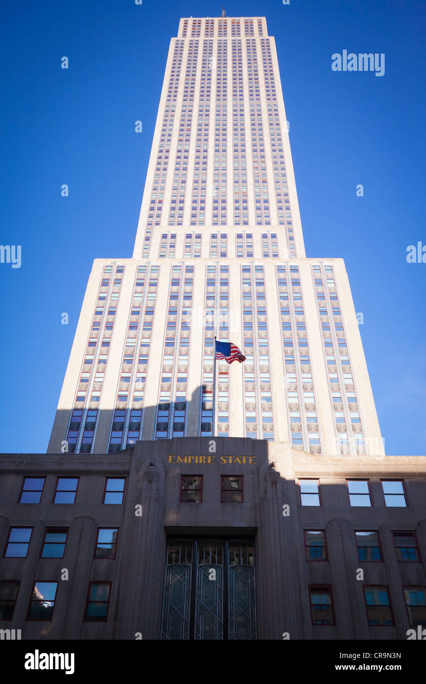 Empire State Building an der Fifth Avenue in Manhattan, New York, NY Stockfoto