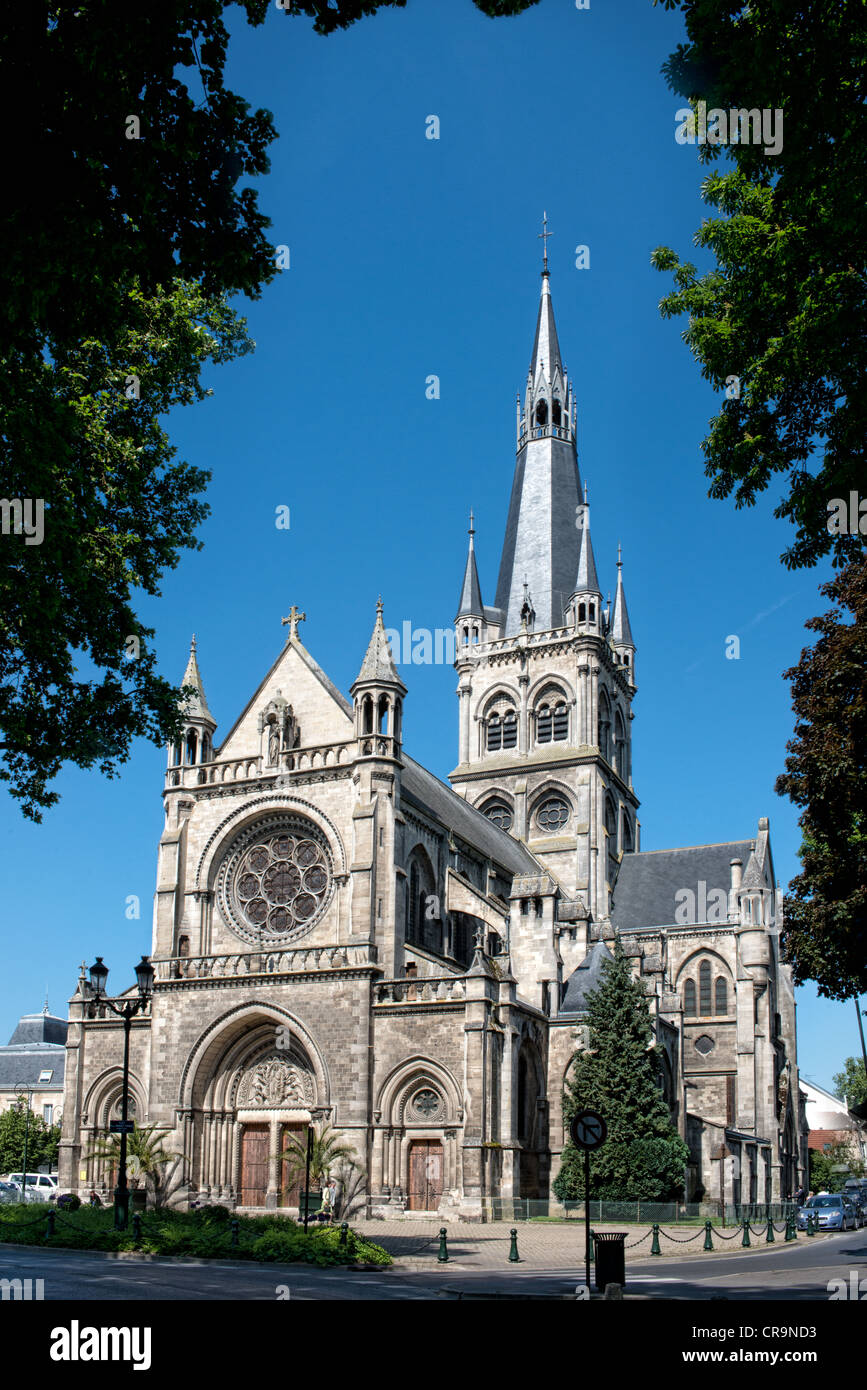 Kirche Notre-Dame in Epernay, Champagne, Frankreich Stockfoto