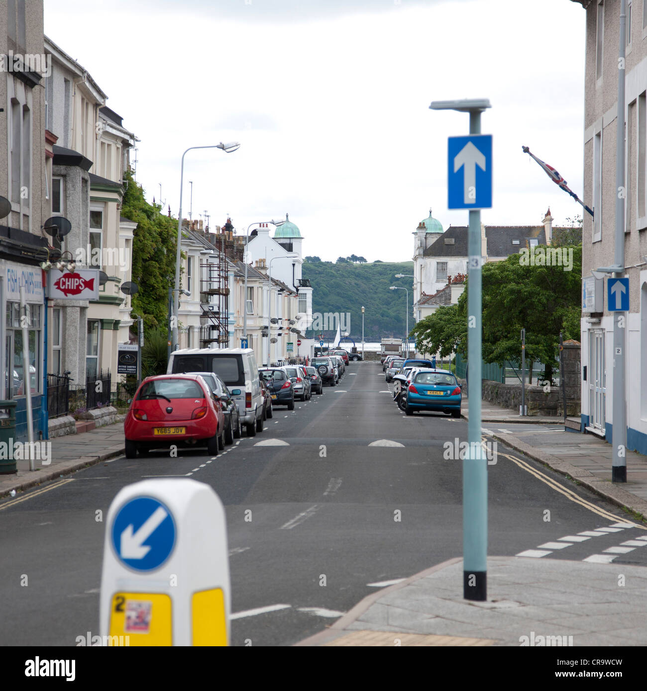 Straße von Plymouth Stockfoto