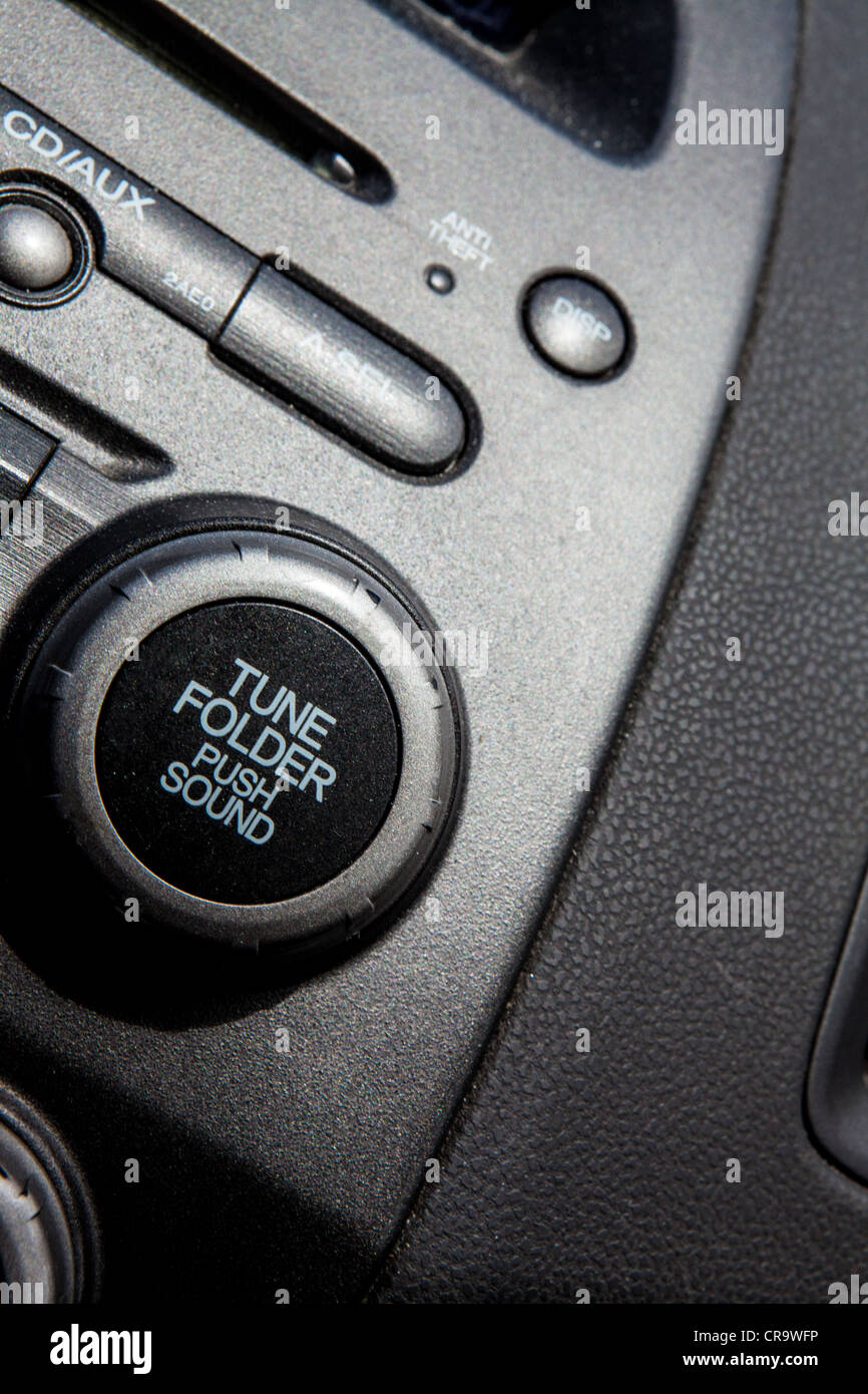 Ein Dashboard und Auto radio Stockfoto