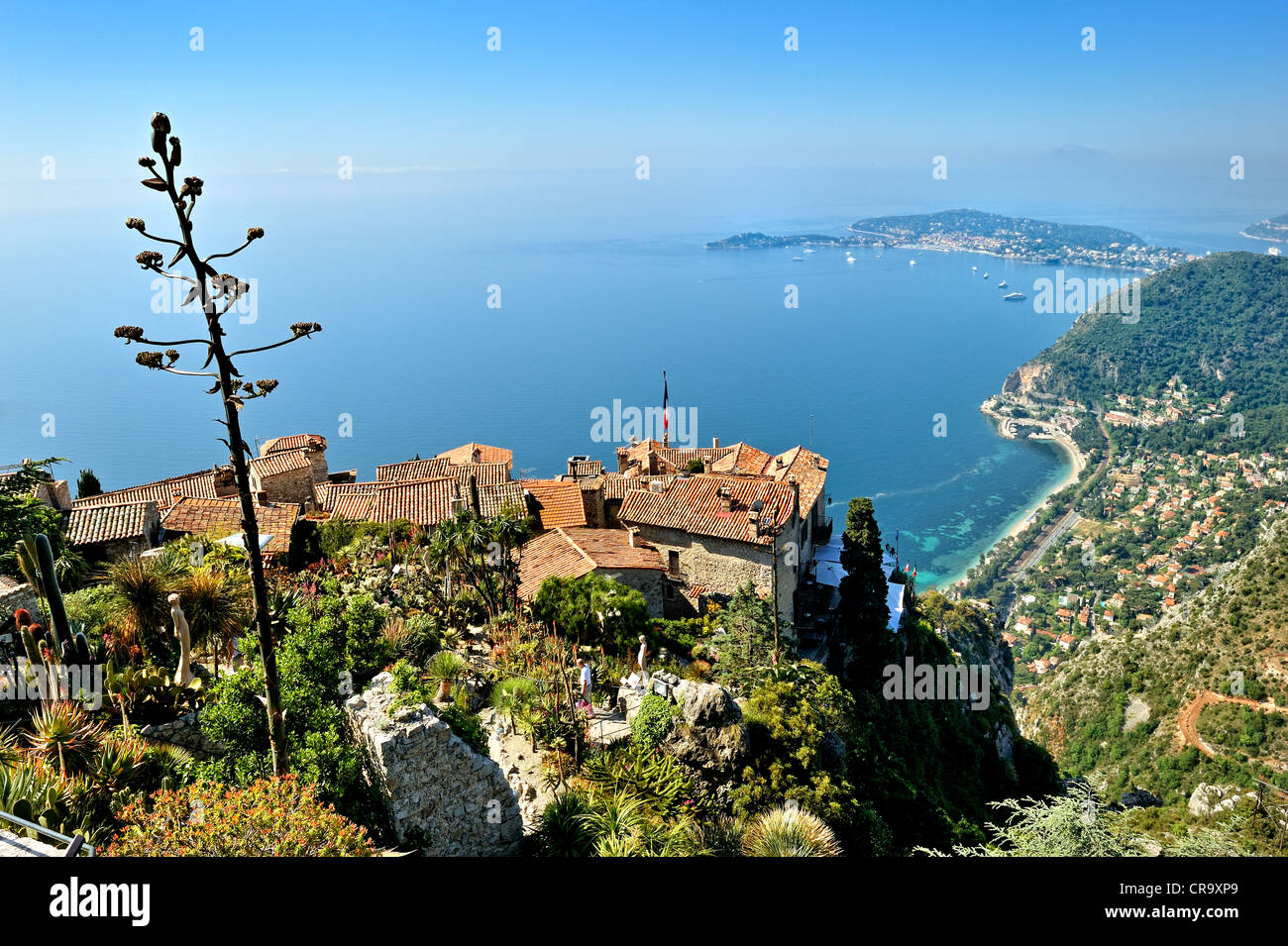 Übersicht über die Côte d ' Azur, Frankreich. Stockfoto