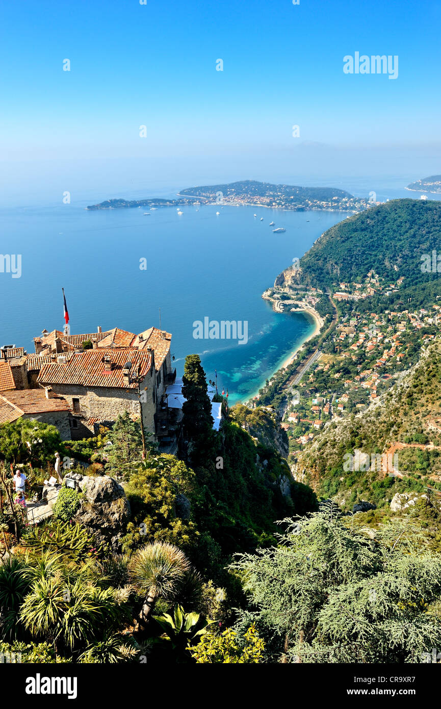 Übersicht über die Côte d ' Azur, Frankreich. Stockfoto