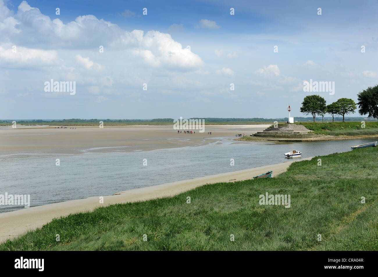 Baie de Somme Fluß Somme St Valery Sur Somme Picardie Frankreich Stockfoto