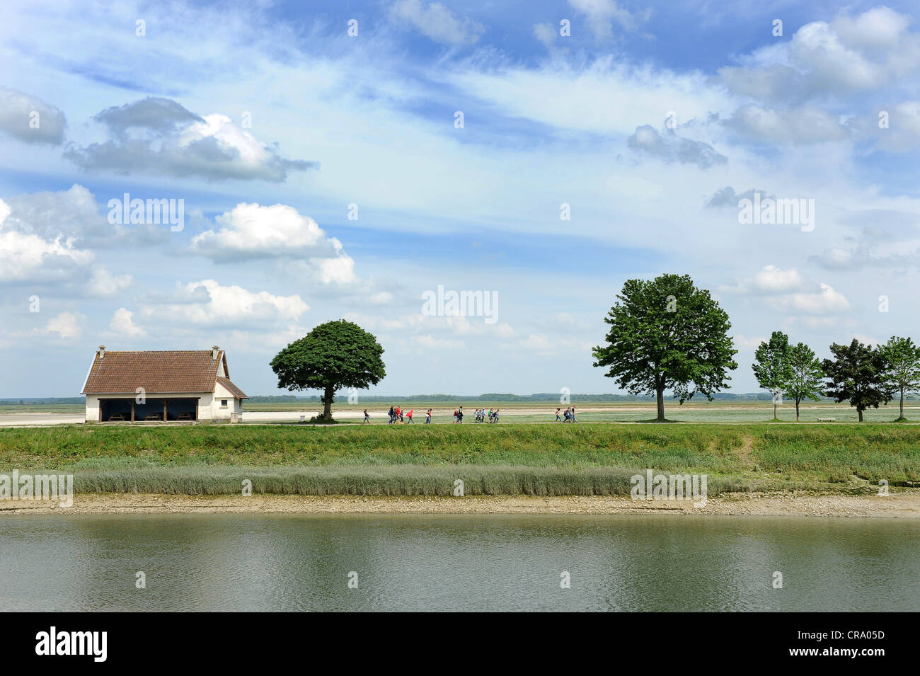 Fluss Somme St Valery Sur Somme Picardie Frankreich Stockfoto