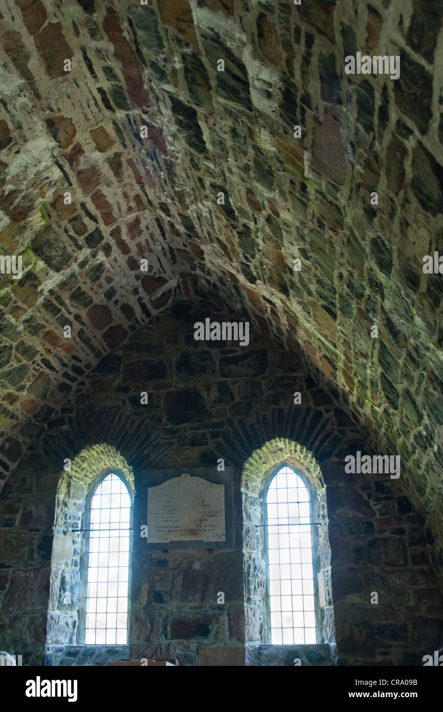 Gebäude, Kirche, St. Columbas, Canna, Inneren Hebriden, Schottland Stockfoto