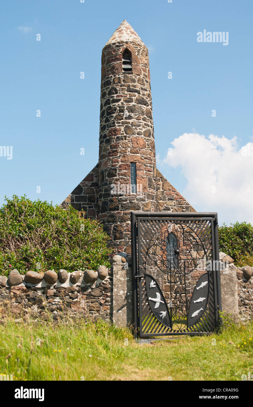 Gebäude, Kirche, St. Columbas, Canna, Inneren Hebriden, Schottland Stockfoto