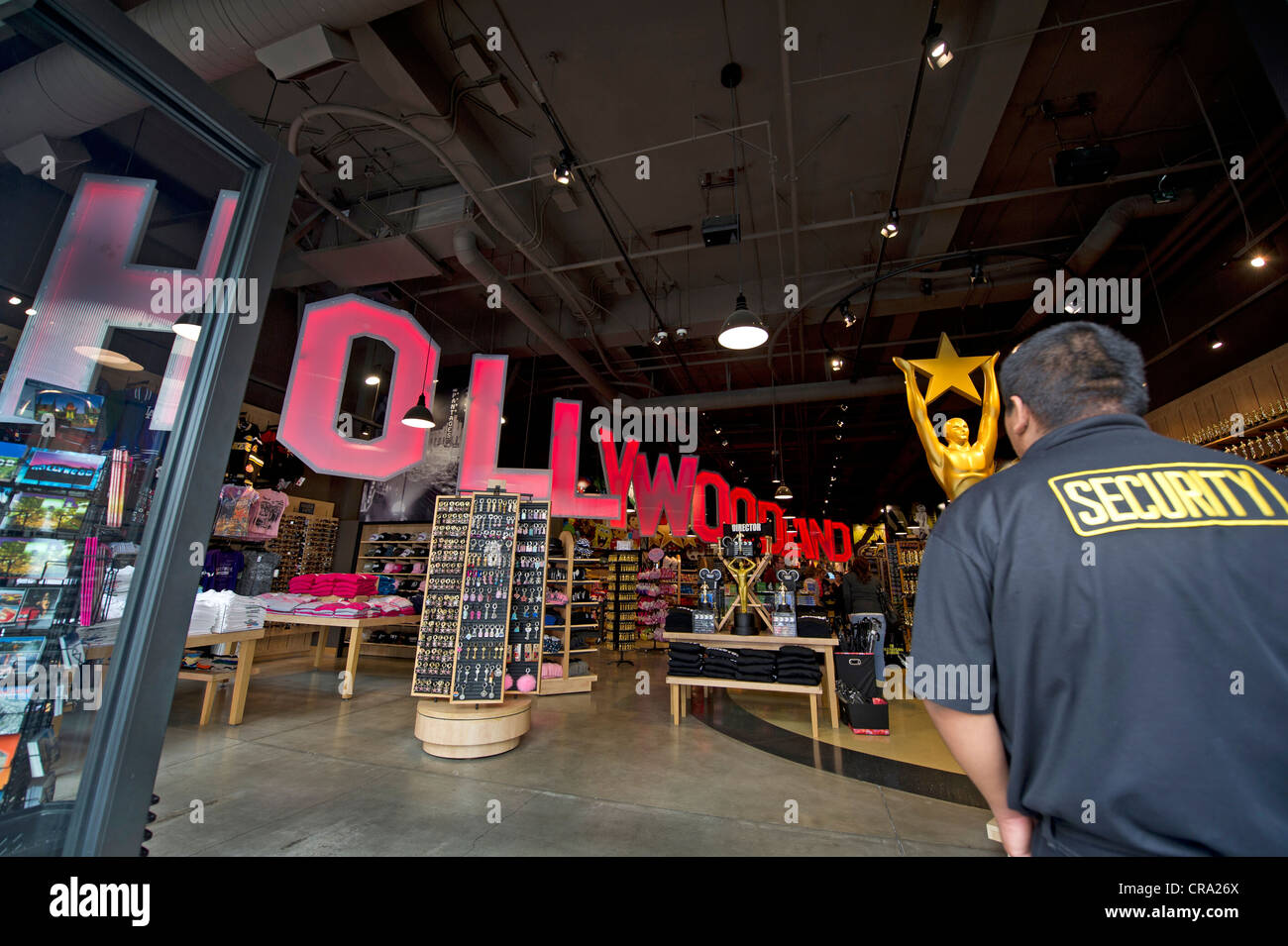 Souvenir-Shop auf dem Hollywood Boulevard Stockfoto