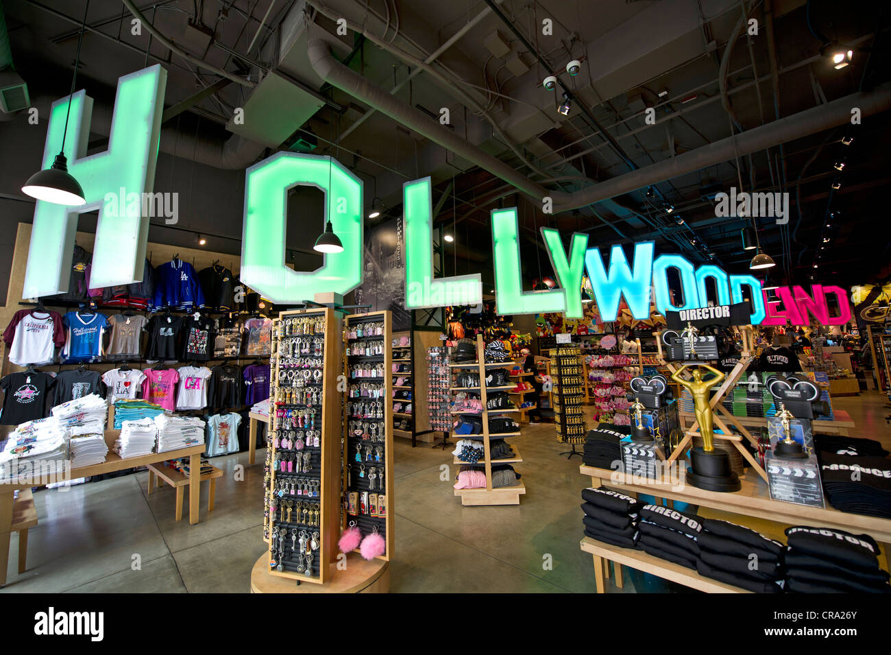 Souvenir-Shop auf dem Hollywood Boulevard Stockfoto