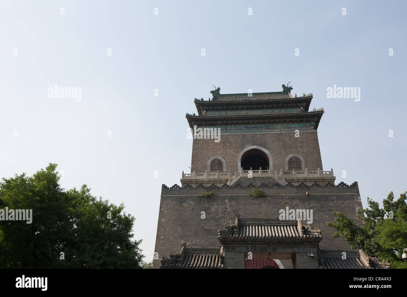 Der Glockenturm in Peking, China Stockfoto