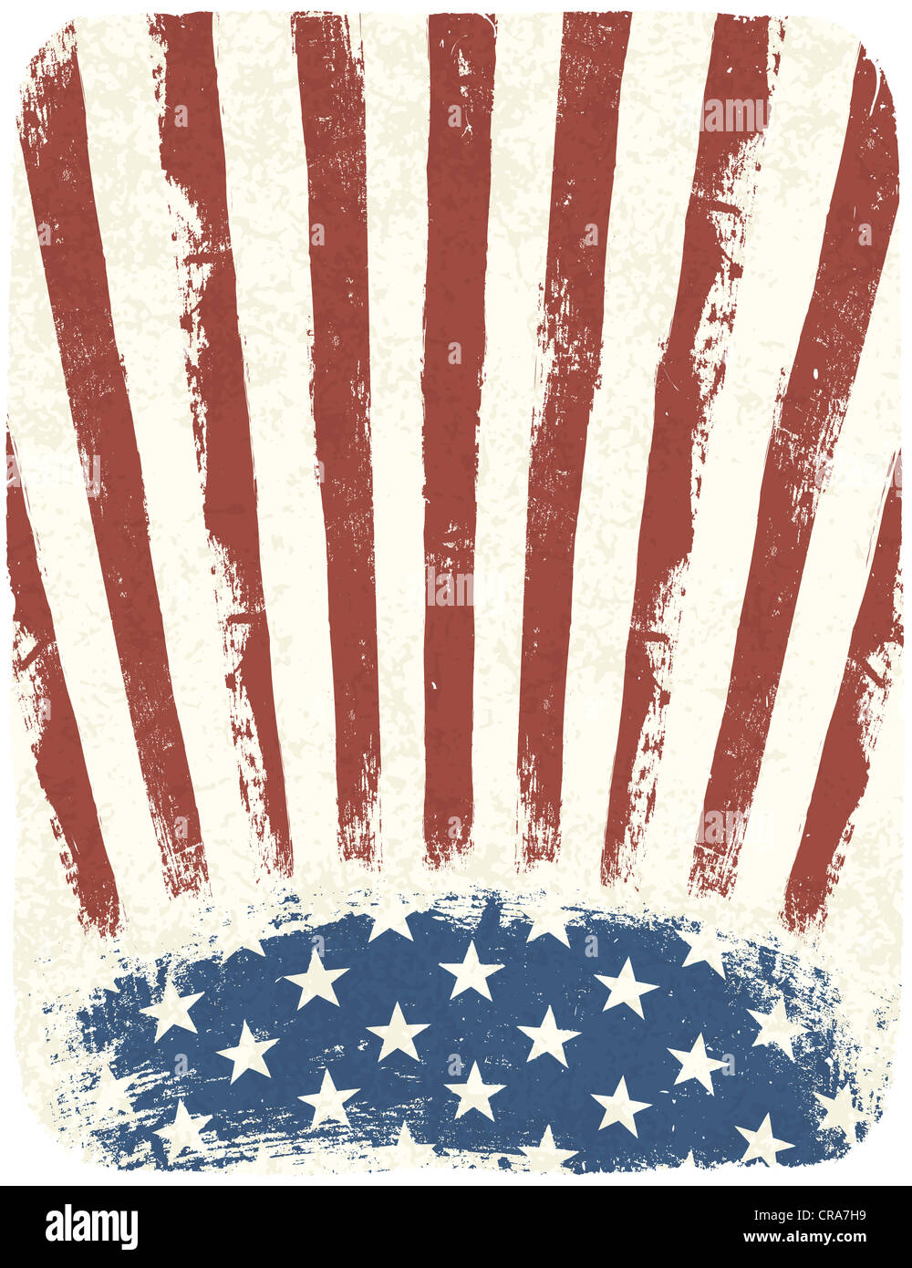 Amerikanische patriotische Plakat Hintergrund. Vintage-Stil-Plakat-Vorlage Stockfoto