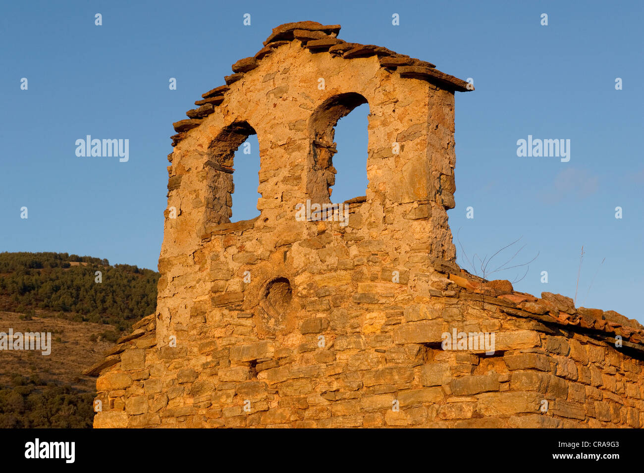 Ruine in den spanischen Pyrenäen, Spanien, Europa Stockfoto