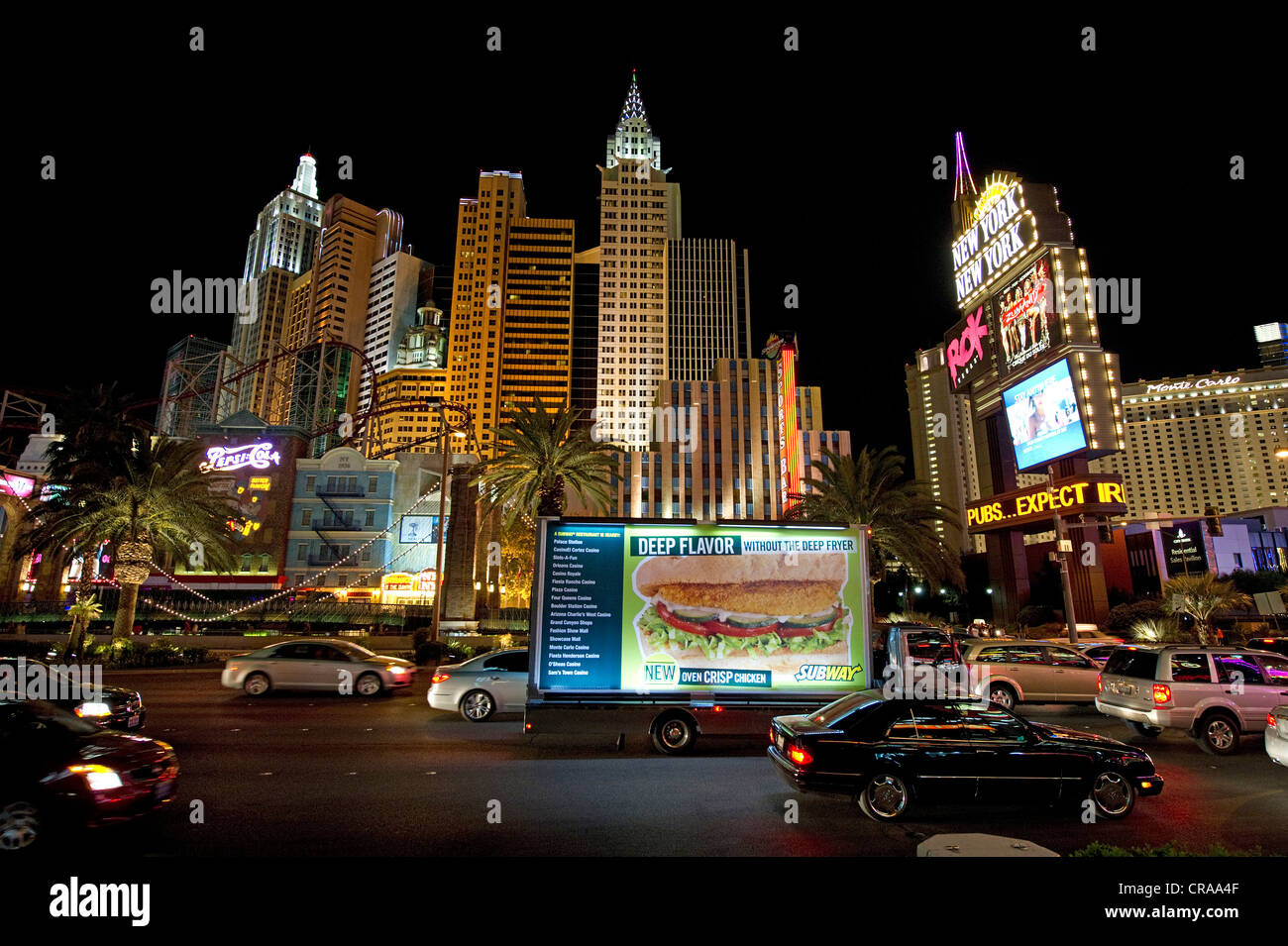New York New York Hotel and Casino, Las Vegas, USA Stockfoto