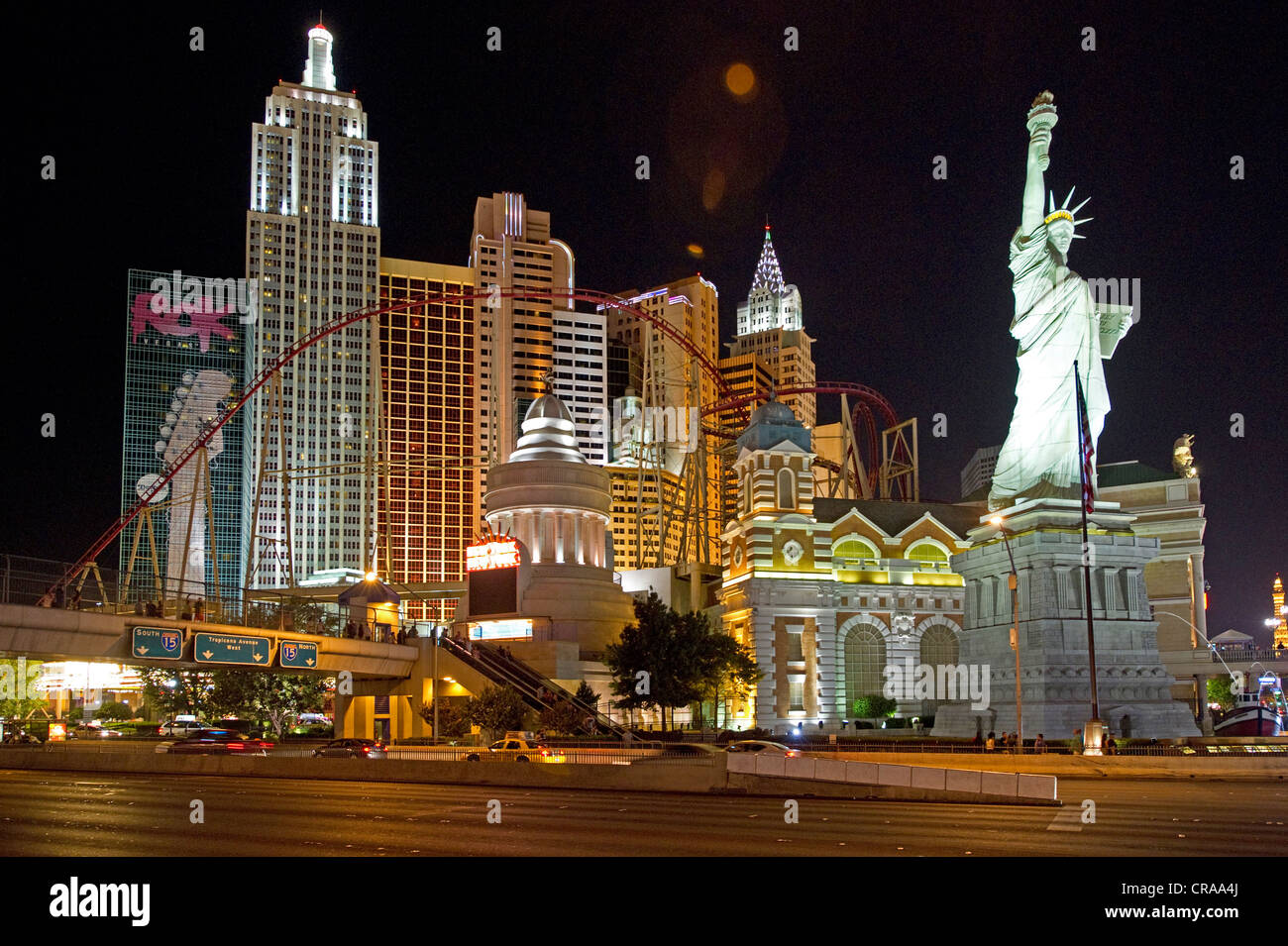 New York New York Hotel and Casino, Las Vegas, Nevada, USA Stockfoto