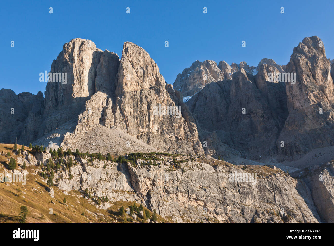 Tal der Drahterzeugung oder Val Gardena, Sella Ronda, Dolomiten, Italien, Europa Stockfoto