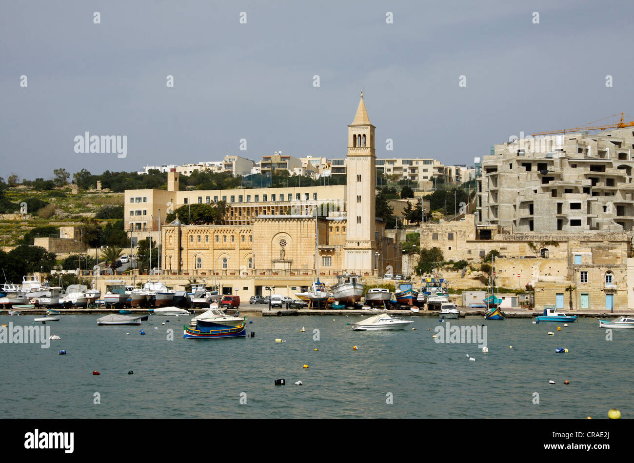 St. Anna Pfarrkirche, Marsaskala, Malta, Europa Stockfoto