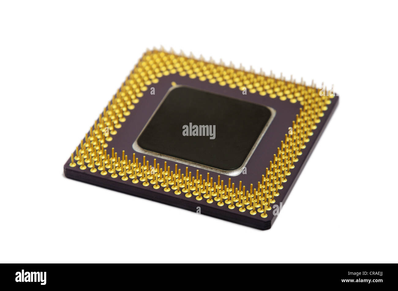 Nahaufnahme des Mikrochips Stockfoto