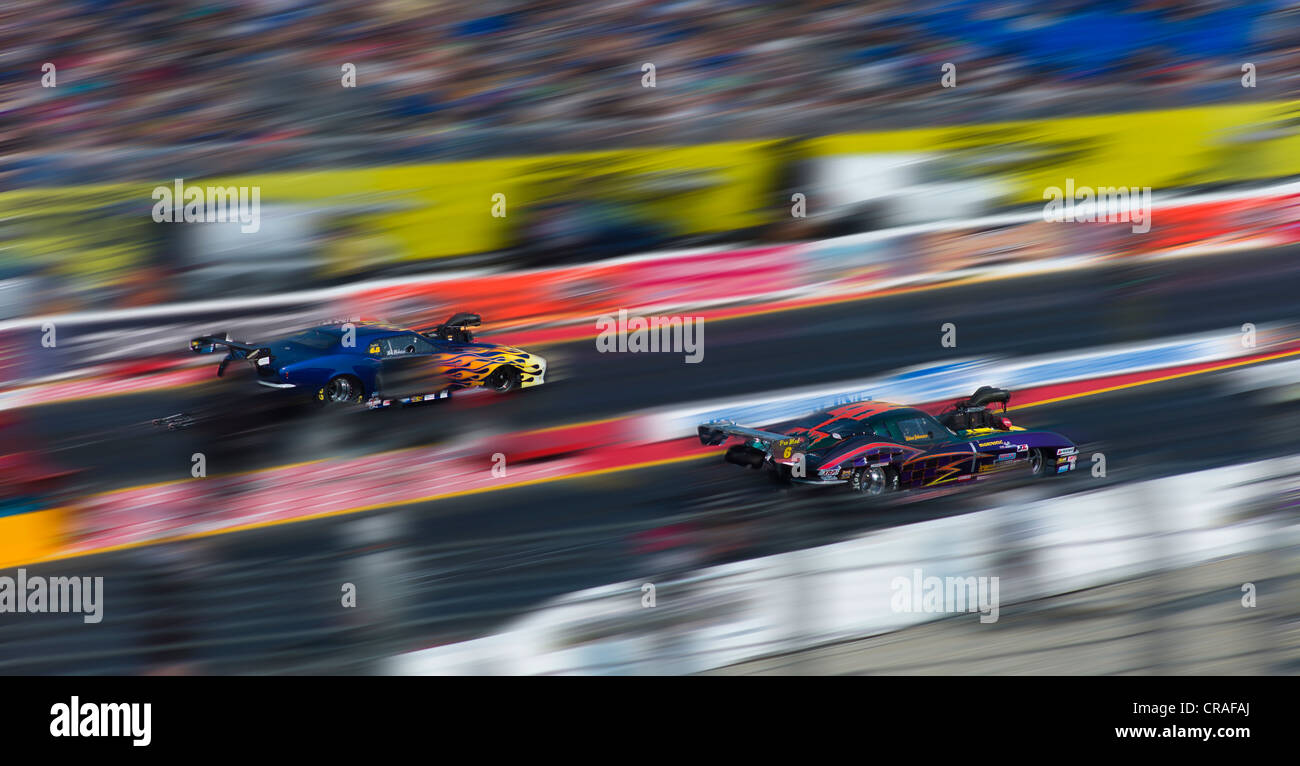 Ziehen Sie Renn-Event, drag racing, Hockenheimring Race Track, Hockenheim, Baden-Württemberg, Deutschland, Europa Stockfoto