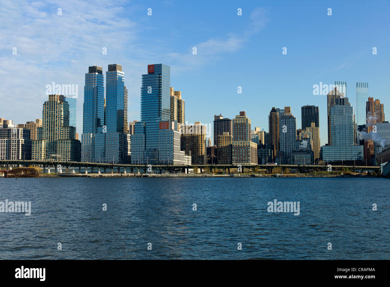 Skyline, Upper West Side, Hudson River, New York, USA Stockfoto