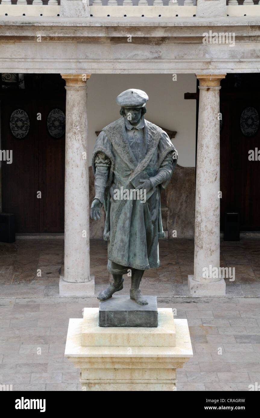 Innenhof der Universität von Valencia, Spanien, Europa Stockfoto