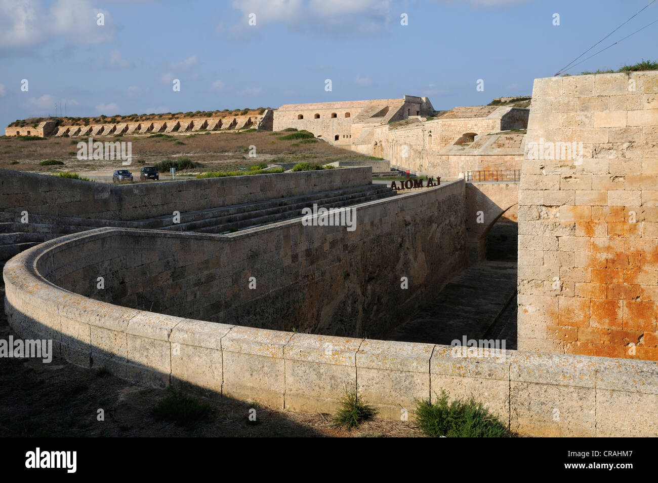Festung von La Mola, Mahón, Menorca, Balearen, Spanien, Europa Stockfoto