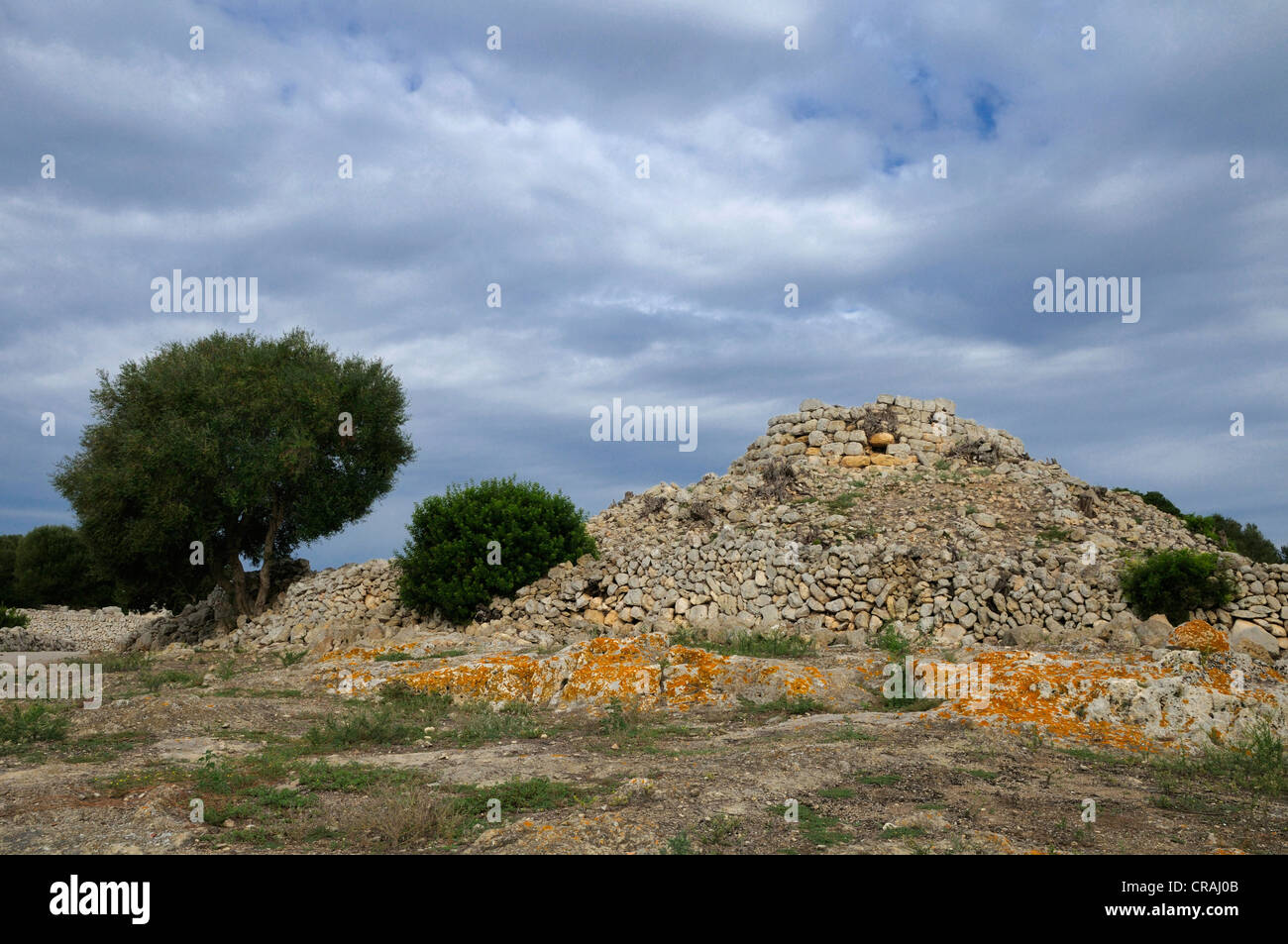 Talaiot, prähistorische Fundstätte von Torralba d ' en Salort, Menorca, Balearen, Spanien, Europa Stockfoto
