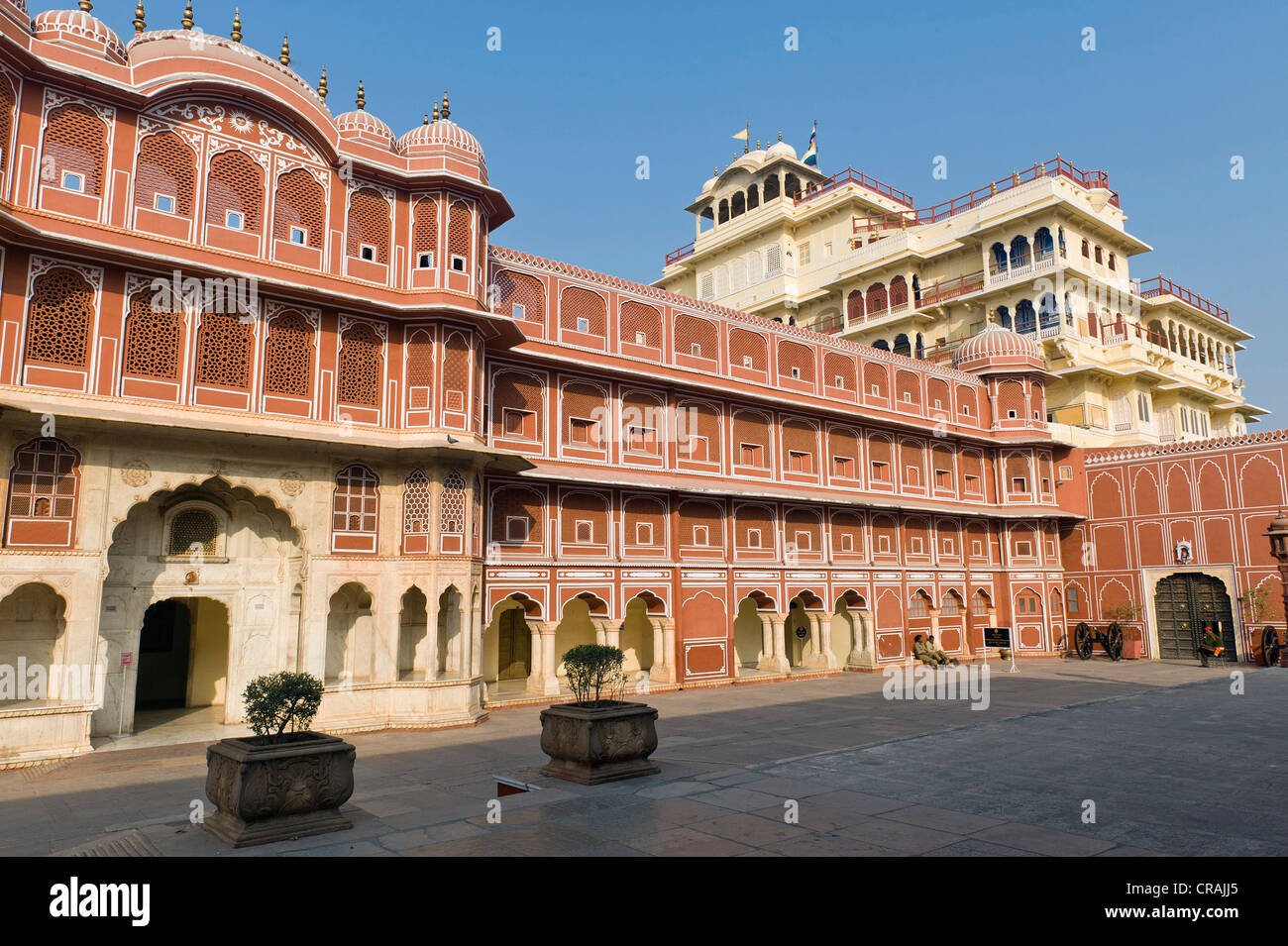 Stadtschloss, Jaipur, Rajasthan, Indien, Asien Stockfoto