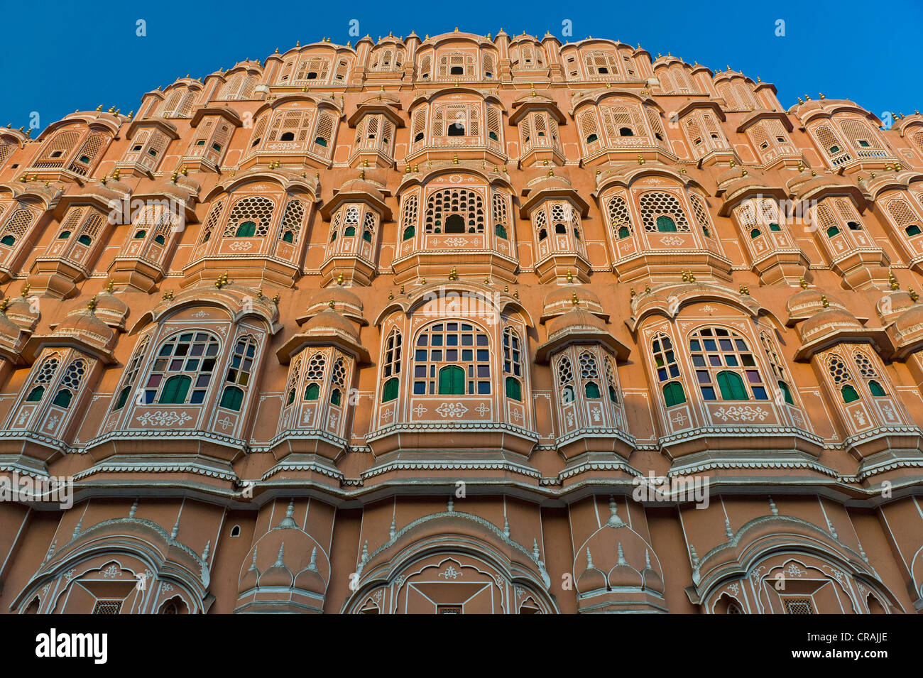Hawa Mahal, Palast der Winde, Jaipur, Rajasthan, Indien, Asien Stockfoto