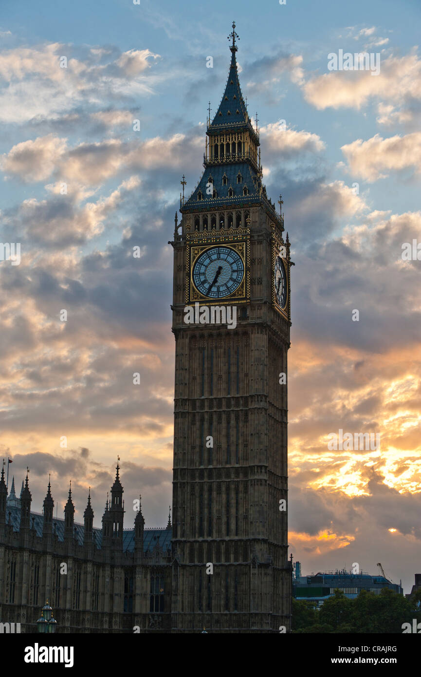 Big Ben, Houses of Parlament, Palace of Westminster, London, England, Vereinigtes Königreich, Europa Stockfoto