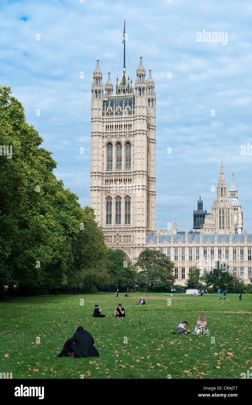 Häuser des Parlaments, Palace of Westminster, London, England, Vereinigtes Königreich, Europa Stockfoto