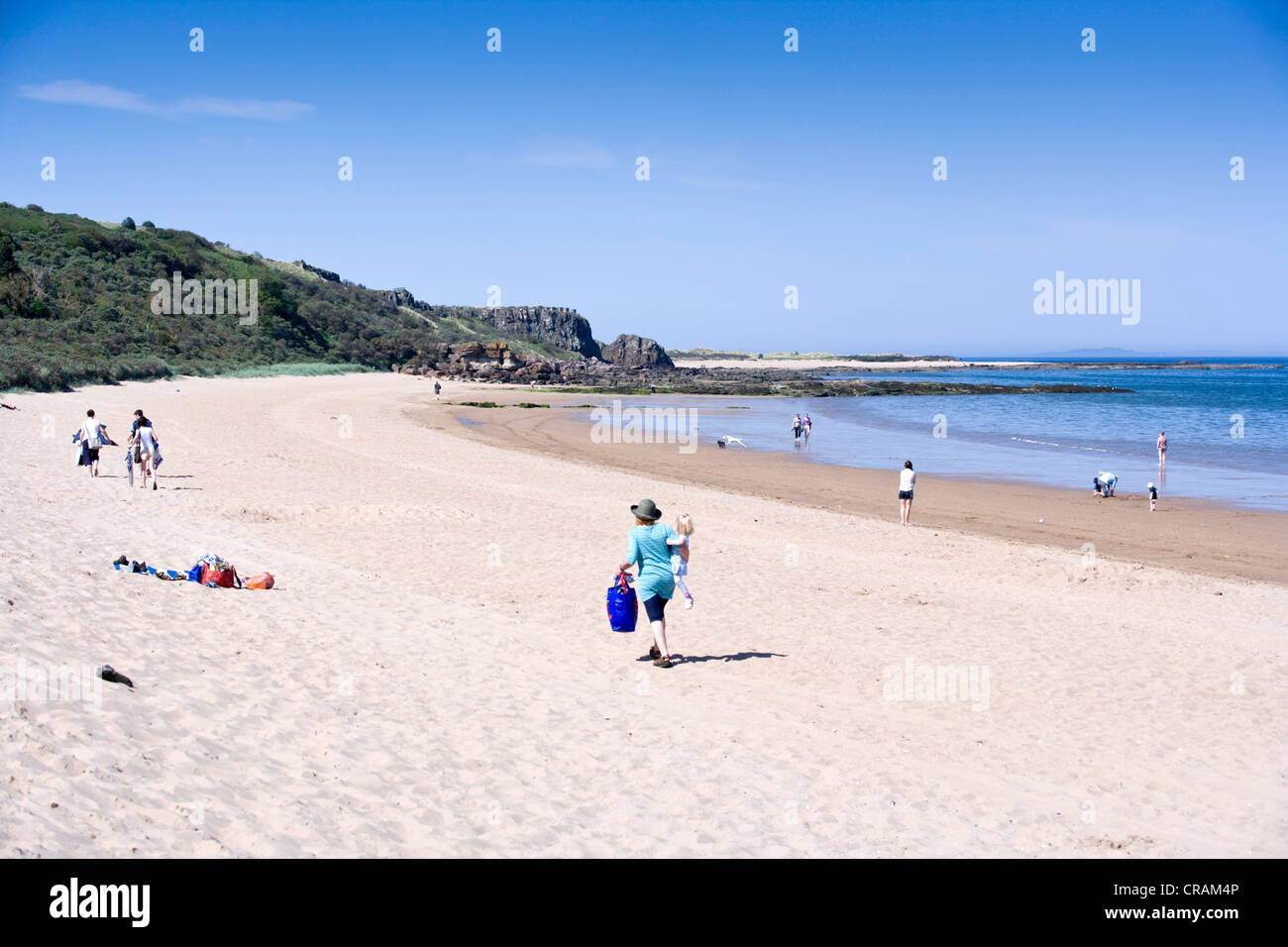 Gullane Strand, East Lothian, Schottland. Stockfoto