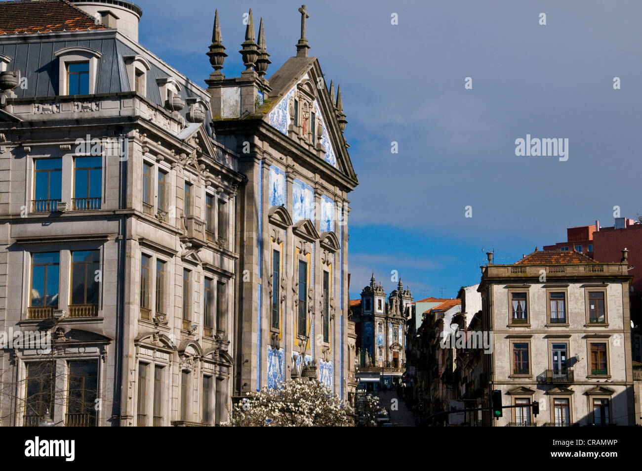 Fassade des Stadthauses, Porto, Portugal, Europa Stockfoto