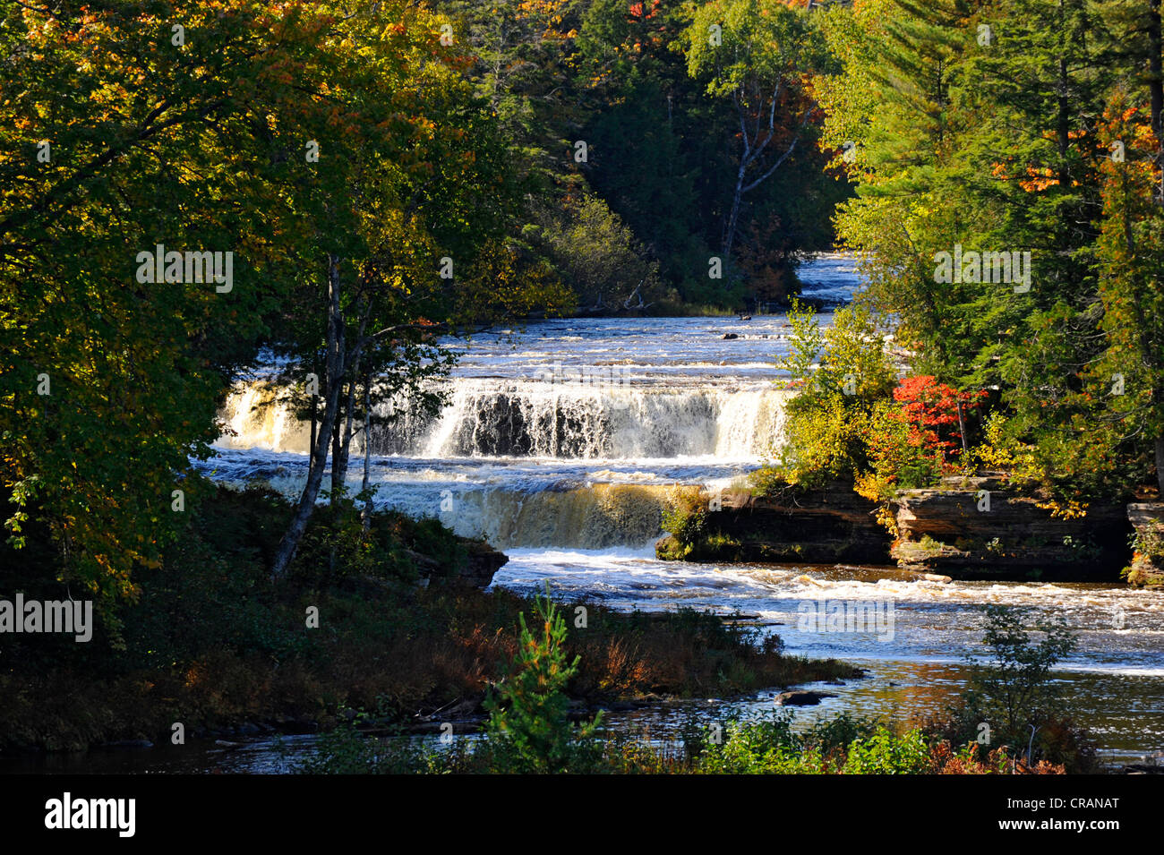 Tahquamenon Wasserfälle State Park-Paradies-Michigan Stockfoto