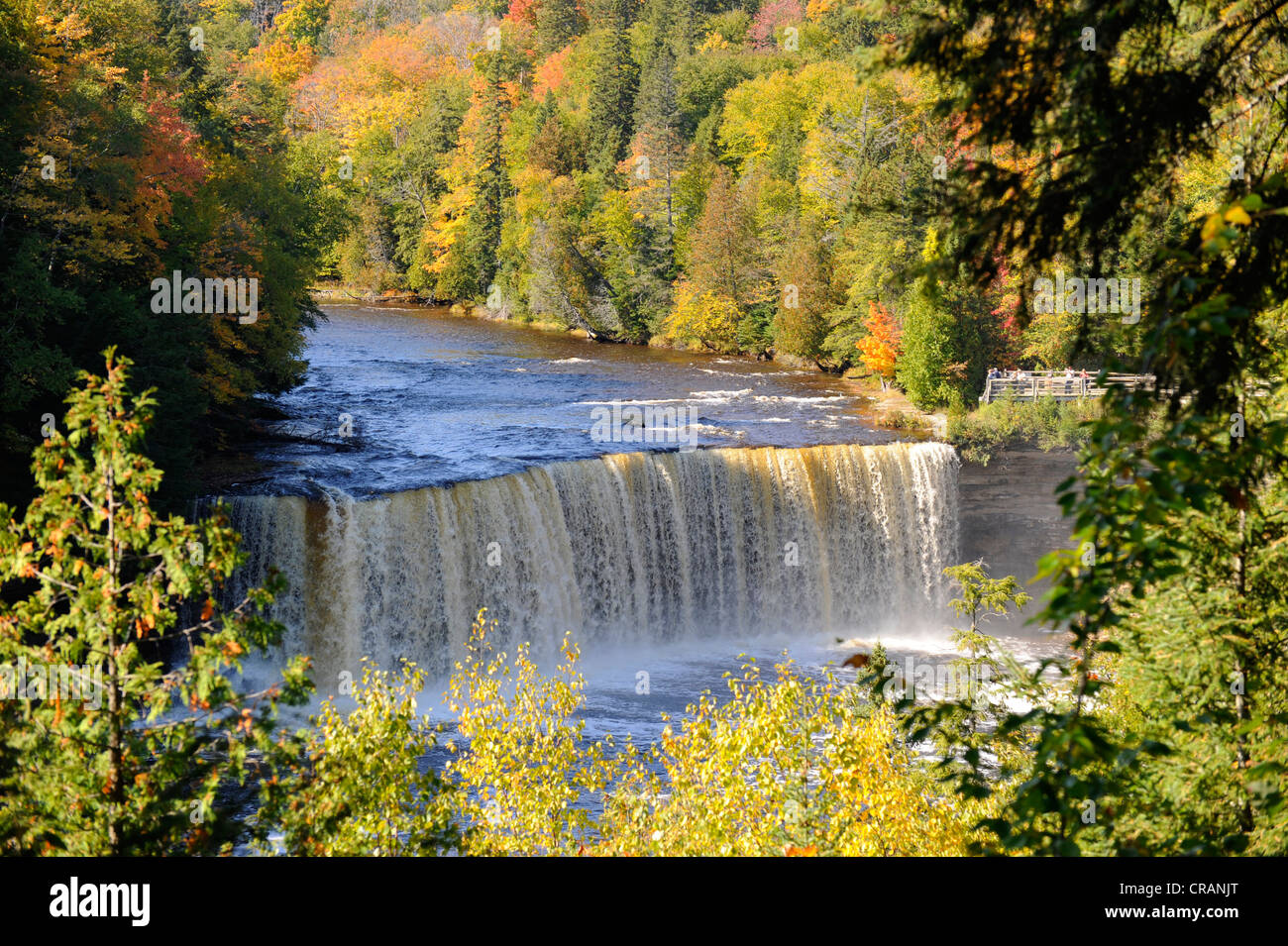 Tahquamenon Wasserfälle State Park-Paradies-Michigan Stockfoto