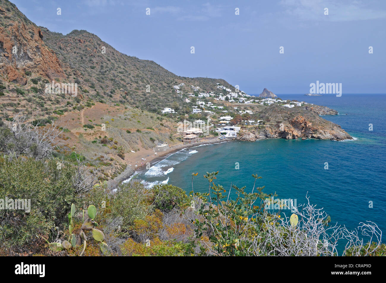 Bucht, Insel Panarea, Äolischen Inseln oder Liparischen Inseln, Sizilien, Süditalien, Italien, Europa Stockfoto
