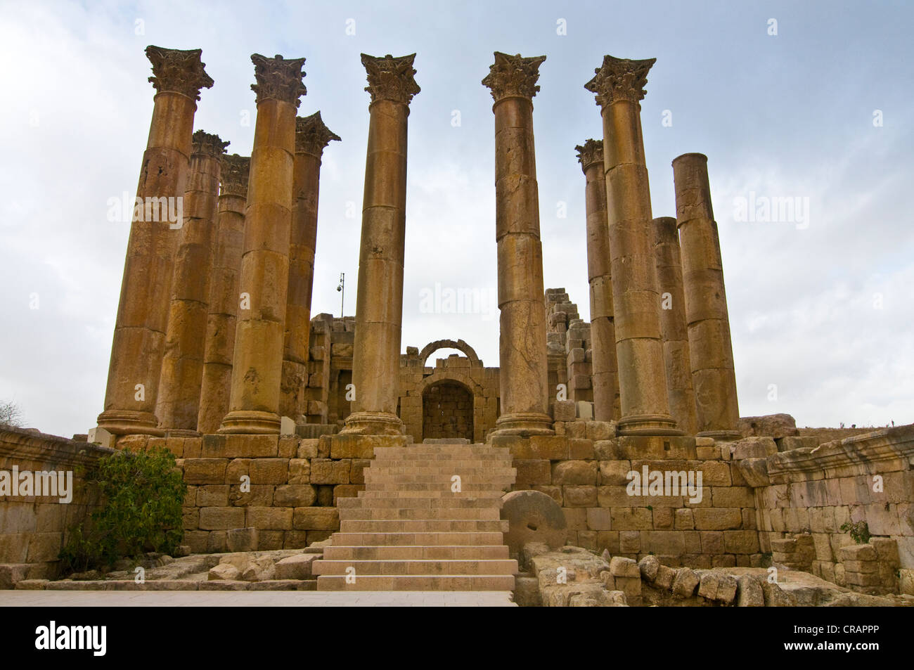 Historische Ruinen von Gerasa, Jerash, Jordanien, Naher Osten Stockfoto