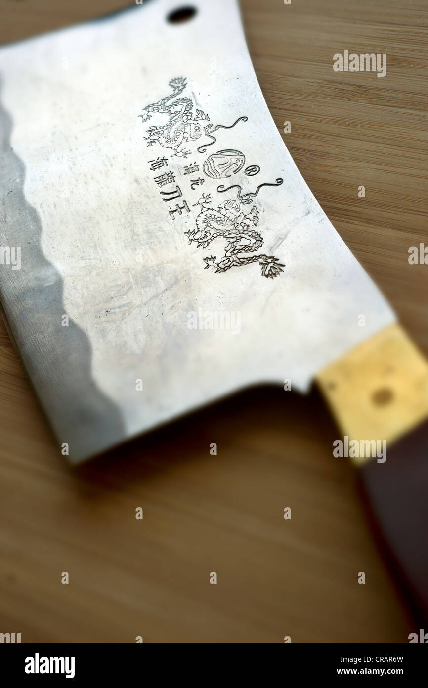 Chinesische Fleisch Cleaver Stockfoto