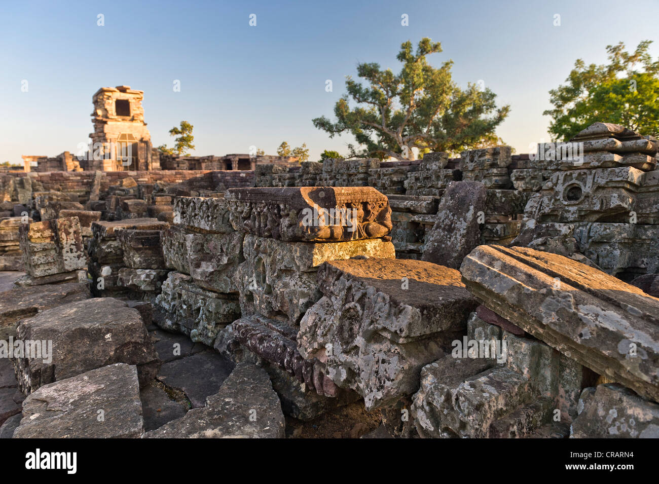 Stupas von Sanchi, UNESCO-Weltkulturerbe, gebaut von König Ashoka Mauryan Dynastie, Sanchi, Vidisha in Madhya Pradesh Stockfoto