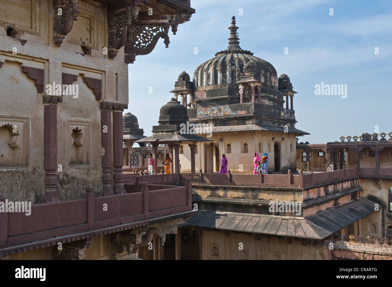 Palast des Bir Singh Deo, Datia, Madhya Pradesh, Nordindien, Indien, Asien Stockfoto