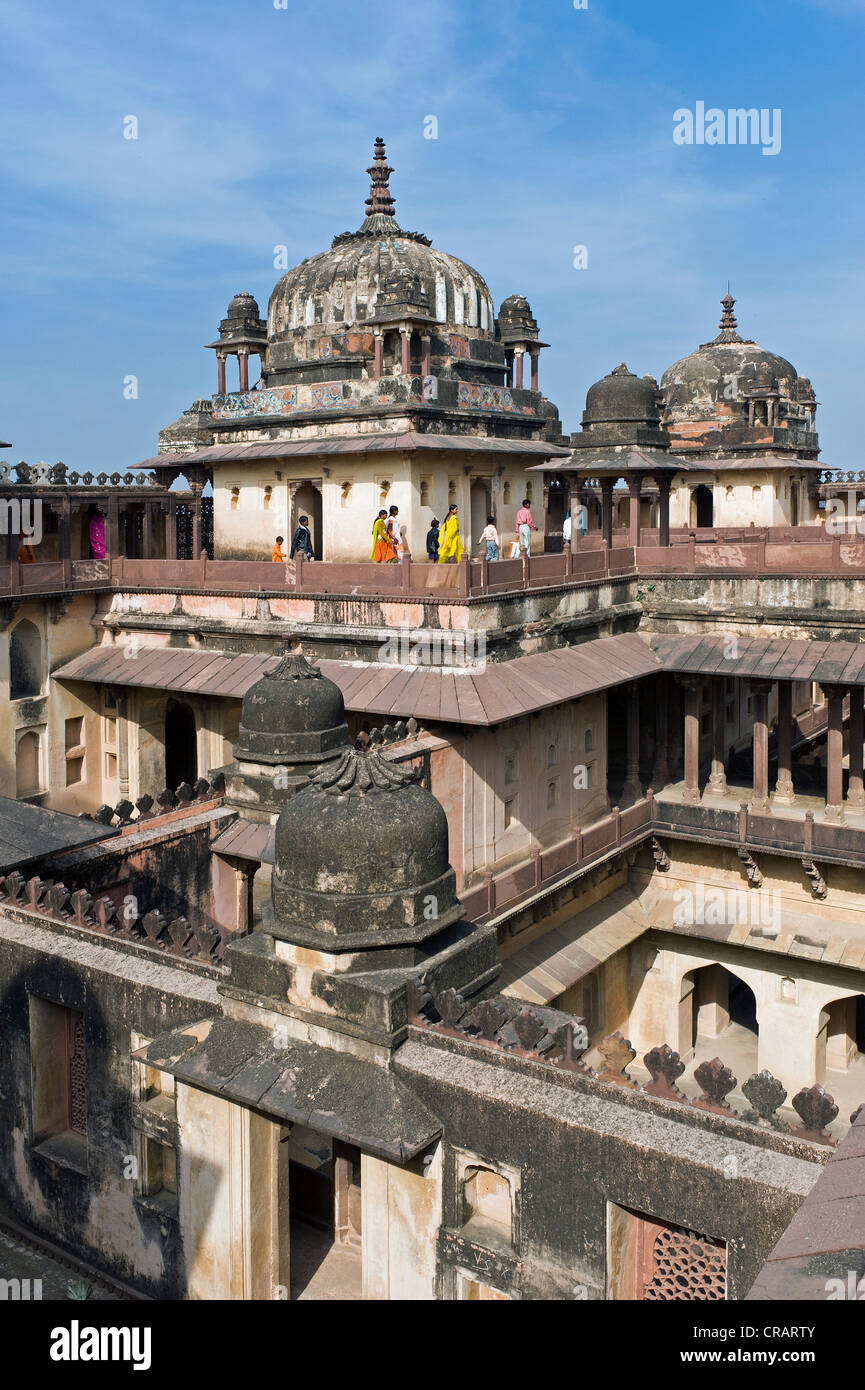 Palast des Bir Singh Deo, Datia, Madhya Pradesh, Nordindien, Indien, Asien Stockfoto
