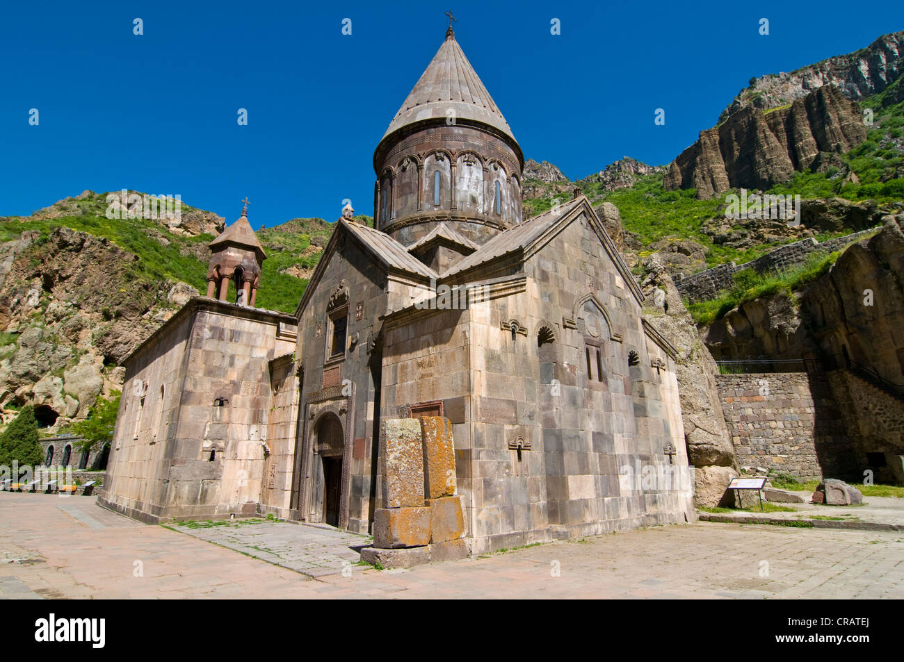Geghard-Kloster, UNESCO World Heritage Site, Armenien, Kaukasus, Naher Osten Stockfoto