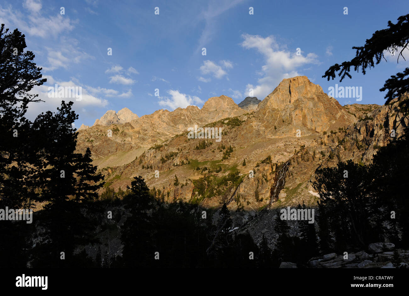 South Fork Cascade Canyon Grand Teton National Park. Stockfoto
