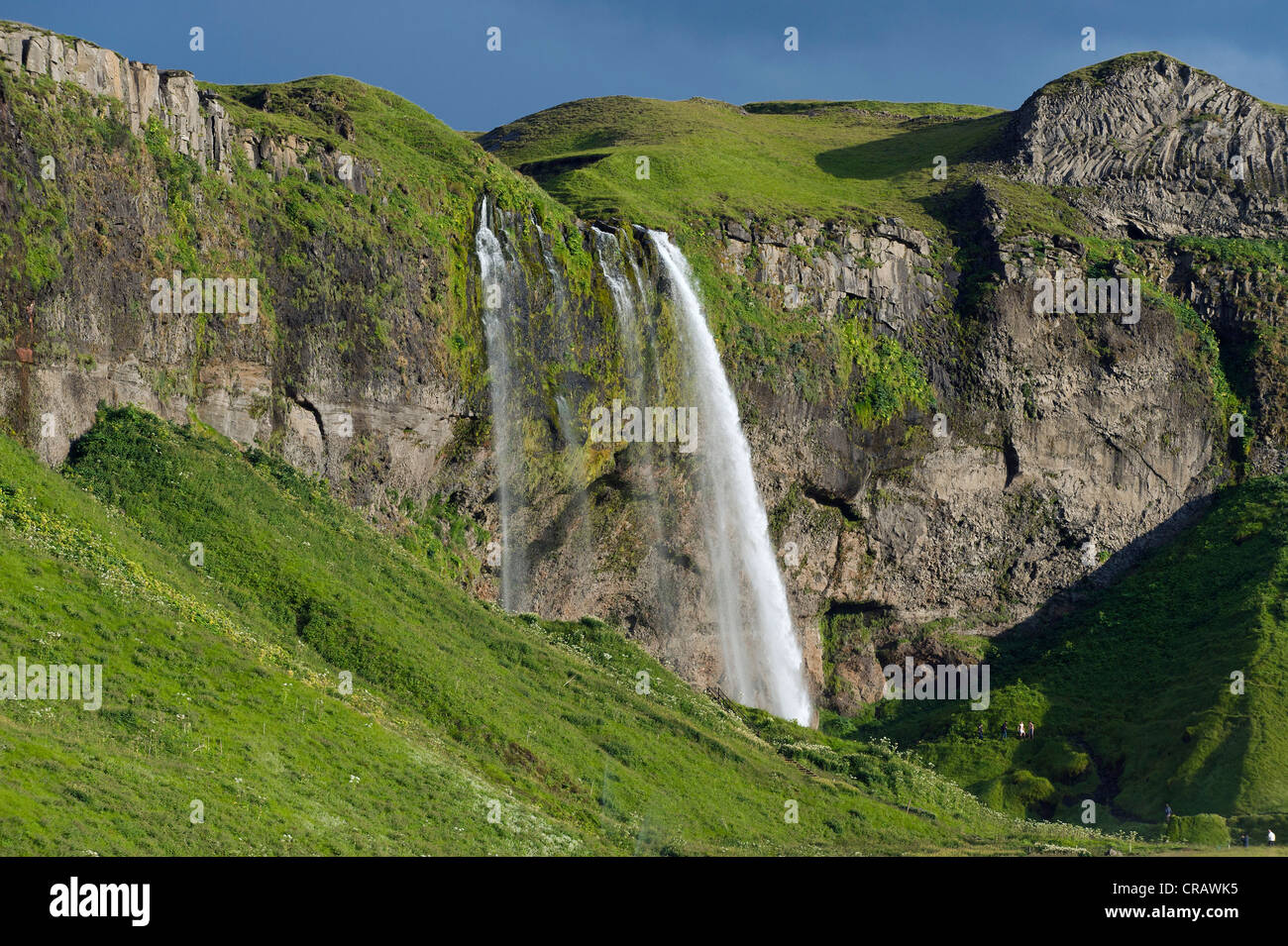 Seljalandsfoss Wasserfall, southern Island, Europa Stockfoto