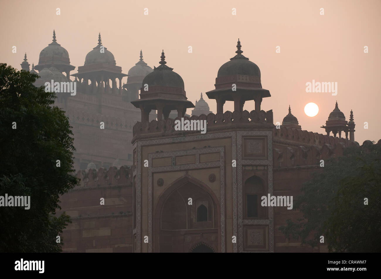 Moschee, UNESCO-Weltkulturerbe Fatehpur Sikri, Uttar Pradesh, Indien, Asien Stockfoto