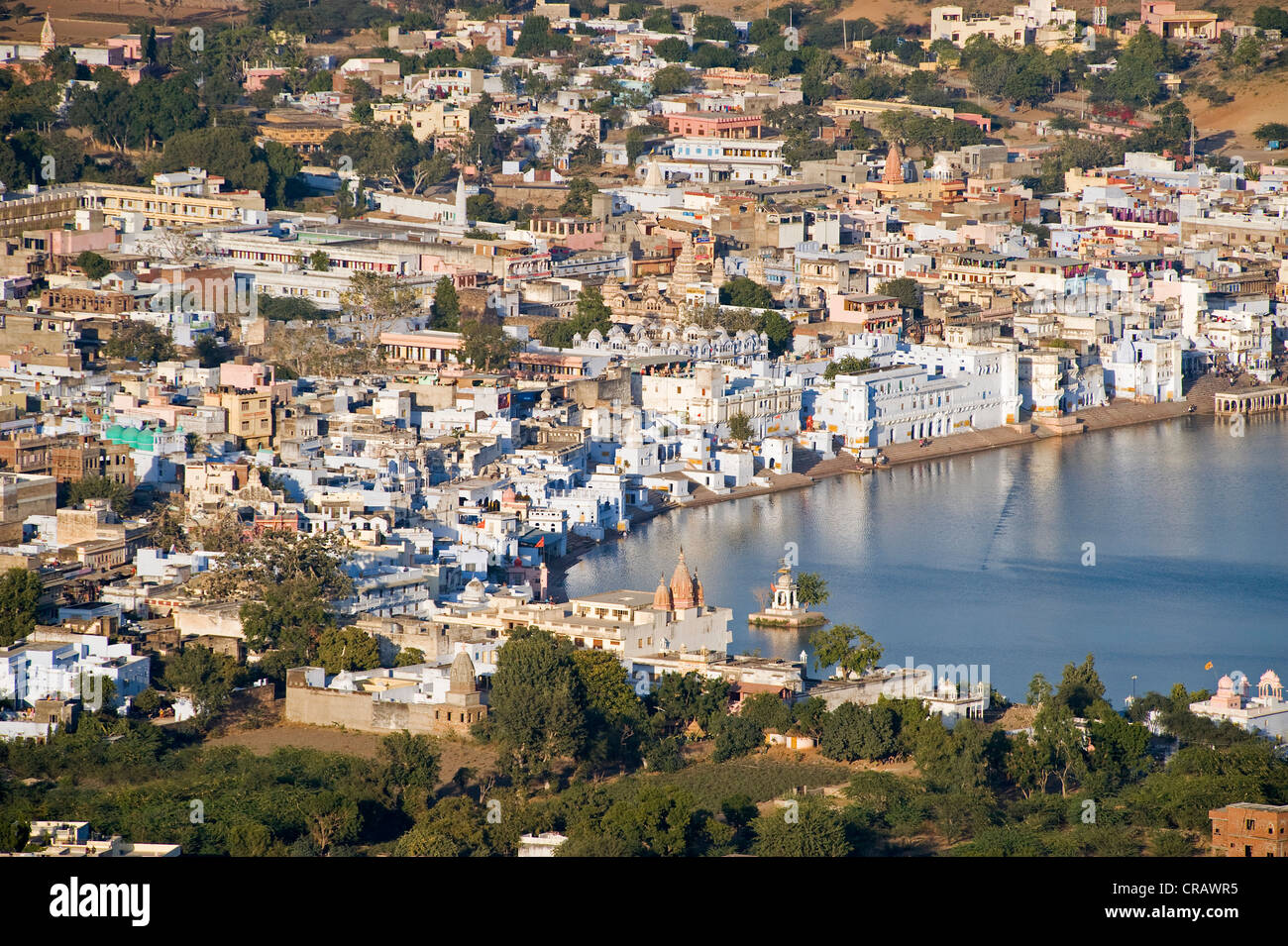 Pushkar auf den Heiligen See Pushkar, Rajasthan, Indien, Asien Stockfoto