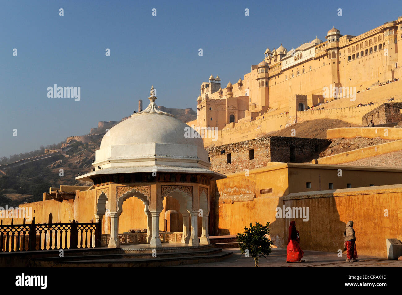 Amber Fort Festung, in der Nähe von Jaipur, Rajasthan, Indien, Asien Stockfoto