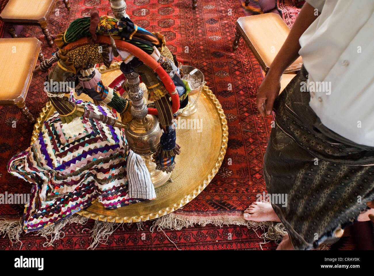 Dar Al Haya in der Altstadt von Sana ' a, ein UNESCO-World Heritage Site, Jemen, Westasien, Arabische Halbinsel. Stockfoto
