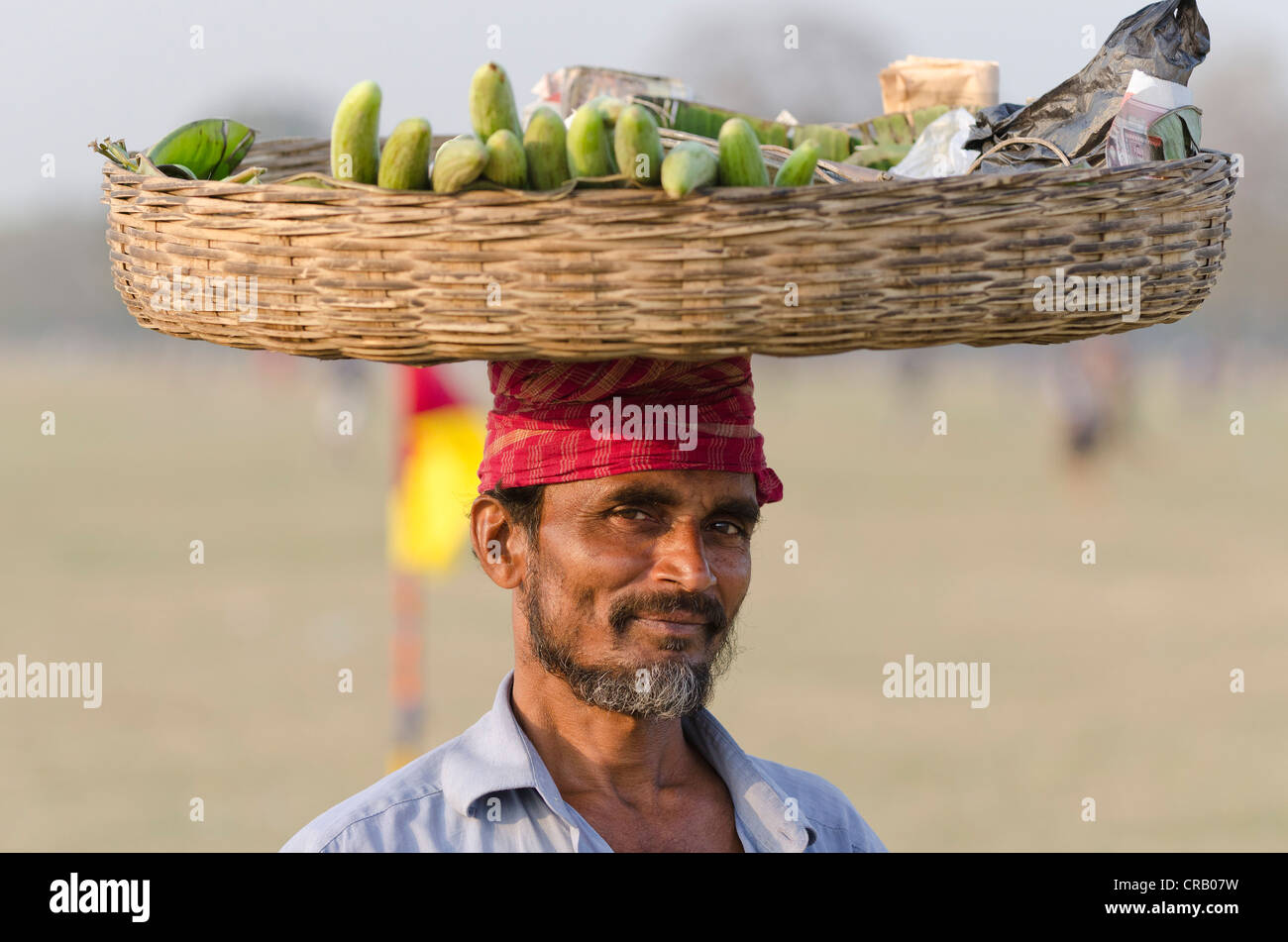 Lebensmittel-Hersteller in der Maidan, Kalkutta, Westbengalen, Indien Stockfoto